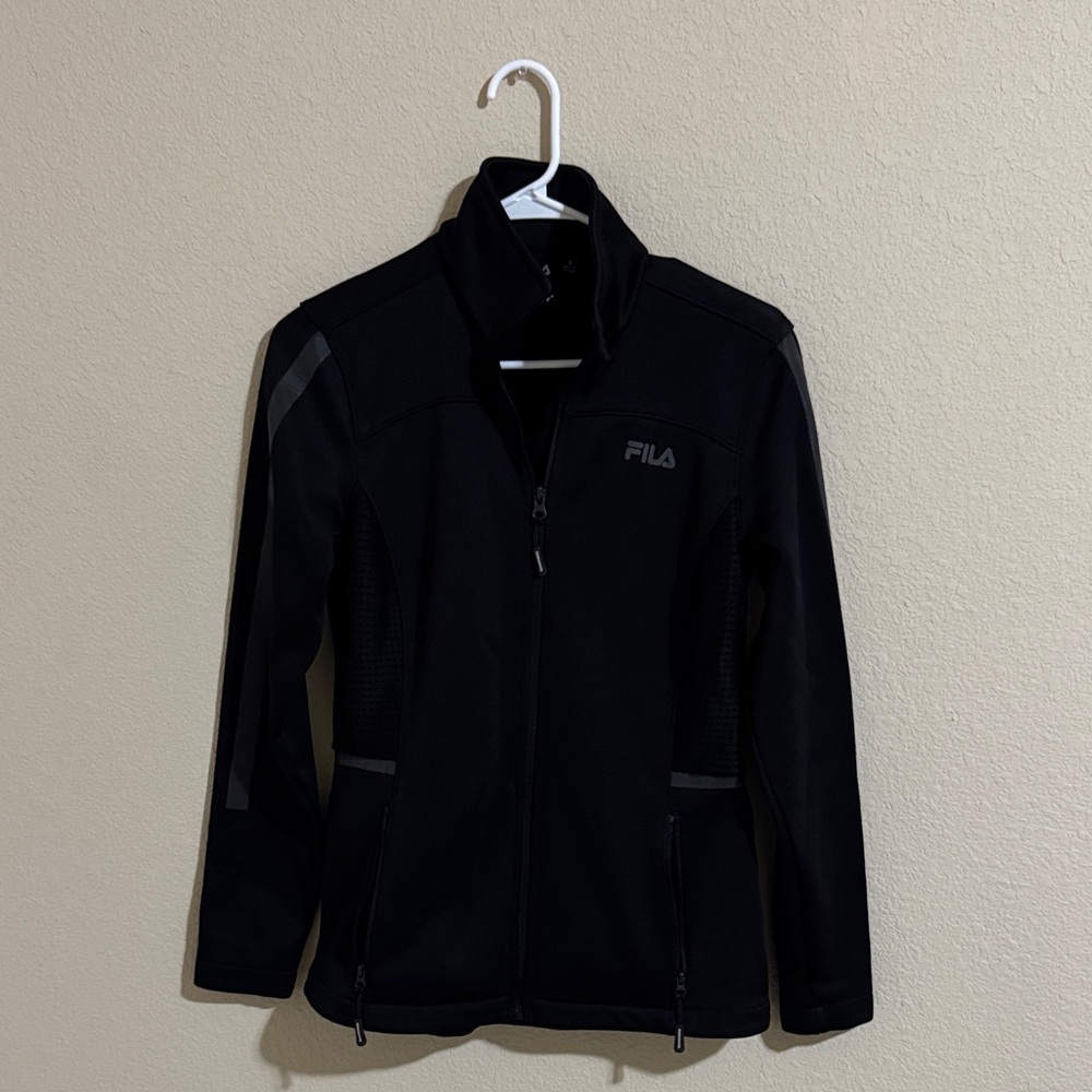 FILA Women's Black and Gray Ski Jacket